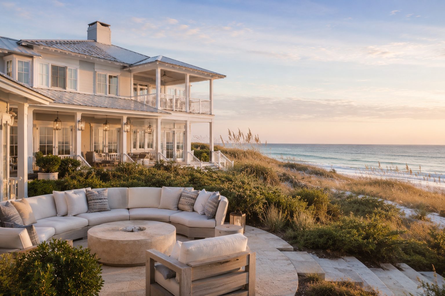 Coastal luxury home with outdoor living space along Scenic Highway 30A Florida